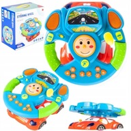 Interaktywna kierownica do gier | edukacyjne auto projektor dla dzieci