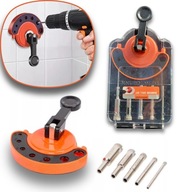 Zestaw wierteł diamentowych Werckmann z prowadnicą w praktycznym pudełku