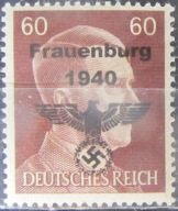 Niemcy stary znaczek z nadrukiem Frombork (2/13