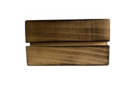 Drewniana podstawka stojak na plexi/ A6 MENU ULOTKA BUK podpalne