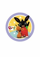 Wydruk masa cukrowa na tort BING + Napis