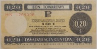20 centów 1979 Pewex, Bon Towarowy