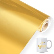 SAMOPRZYLEPNA FOLIA PLOTEROWA WINYLOWA ZŁOTA OZDABIANIE WYKLEJANIE DIY 3M