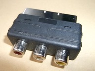 ADAPTER PRZEJŚCIÓWKA SCART 11PIN EURO 3X CinchRCA