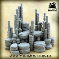 SKAŁY 17 SZT. ŻYWICA - Oldhammer, Fantasy scenery, Wargames terrain