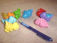 Figurki ceramiczne - dinozaury - 8 sztuk