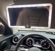 Lusterko Do Samochodu LED Auta Podświetlane Do Makijażu Kosmetyczne