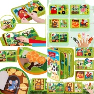 Książeczka Sensoryczna Farma Edukacyjna Książka Z Filcu dla Dzieci Tkanina