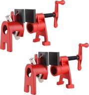 Zaciski śrubowe do rur 2 szt. 3/4" funkcja ochronna szybkomocujący obejmy