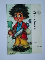 Paryski Gawrosz, dziecko - Znak zodiaku SKORPION Michel Thomas - pocztówka