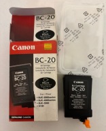 CANON WKŁAD TUSZ GŁOWICA 20 BC20 BC-20 BLACK ORYGINAŁ PO ZWROCIE WAGA82GRAM