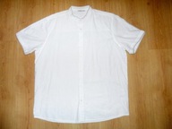 LIVERGY =STÓJKA =LEN NOWA LNIANA BIAŁA KOSZULA r XL 43 44