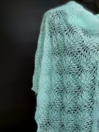 Chusta kid moher jedwab rękodzieło