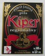 ETYKIETA PIWO KIPER REGIONALNY BROWAR SULIMAR PIOTRKÓW TRYBUNALSKI