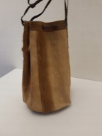 NORWESKA TOREBKA WOREK MIEJSKA SKÓRZANA ORYG SKÓRA