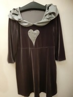 RICCOVERO SUKIENKA z kapturem ROZ.S\M ORYGINALNA WELUROWA MIENIĄCA