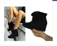 Botki Beyco 37 skóra naturalna zamszowa