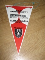 RAJD SAMOCHODOWY BARBÓRKI 1972 CIESZYN proporczyk z PRL