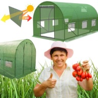 TUNEL FOLIOWY OGRODOWY SZKLARNIA 2X3M FOLIA UV 6M2 RĘKAWICE GRATIS ODPORNY