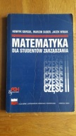 Matematyka dla studentów zarządzania cz. 2 Gurgul