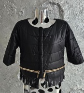 GIL SANTUCCI włoska kurtka frędzle roz M/L