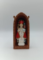 Praskie Dziecko Jezus w niszy - figurka z porcelany, kolekcjonerska vintage