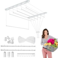 SUSZARKA DO UBRAŃ PRANIA PODSUFITOWA Z REGULACJĄ WYSOKOŚCI 1,2 x 1,2 m