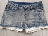 SZORTY SPODENKI Jeansowe ESMARA koronka r. 36 S