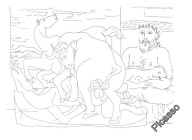 PABLO PICASSO - VOLLARD SUITE #166 - 1956 r.!