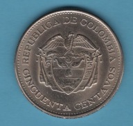 (1KL17) Kolumbia 50 centavo, 1963