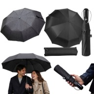PARASOLKA SKŁADANIA AUTOMATYCZNA DAMSKA MĘSKA PARASOL MOCNY + POKROWEIC
