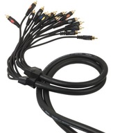 PROEL Die Hard DH800 Wieloparowy przewód Audio 8 x RCA - 8 x RCA 3 m