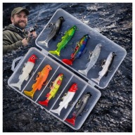 10x PRZYNĘTA GUMOWA 7,5 cm 13 g SHAD NA SZCZUPAKA SANDACZA SUMA + PUDEŁKO