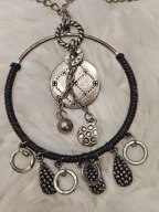 długi łańcuszek wisiorek wisior naszyjnik kółko zawieszki