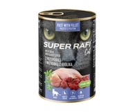 Karma dla Kota Super Rafi z Przepiórką i Wątróbką z Królika 400g