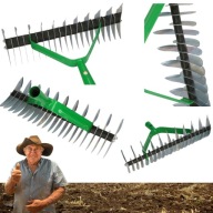 GRABIE AERATOR OGRODOWY DO NAPOWIETRZANIA TRAWNIKA DWUSTRONNE 32 CM