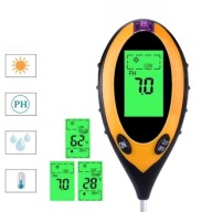 MIERNIK GLEBY 4W1 WILGOTNOŚCI, POZIOMY pH, TEMPERATURY I NATĘŻENIA ŚWIATŁA