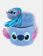 MASKOTKA STITCH Z KOCEM I OGRZEWACZEM PLUSZOWA ZESTAW DLA DZIECI PREZENT