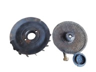 WENTYLATOR WIATRAK + SIATKA Z KIELICHEM I ŚRUBĄ DO BRIGGS&STRATON 15,5 HP