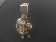 Piękny szklany pies, ręczna robota, 6,8cm (A107)