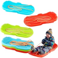 SANKI PLASTIKOWE DLA DZIECI ŚLIZG Z OPARCIEM BOBSLEJ ŚLIZGI NA ZIMĘ POLSKIE