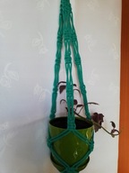 Makrama. Kwietnik do domu i ogrodu 86 cm. Kw.9b