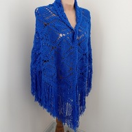 CHUSTA SZYDEŁKOWA RĘKODZIEŁO AKRYL NOWA