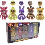 FNAF FIGURKI ZESTAW KOLEKCJONERSKIE CHIBI HORROR CHICA BONNIE FREDDY FOXY
