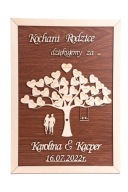 Podziękowanie dla Rodziców Obraz 3D A3 ślub wesele komunia personalizowany