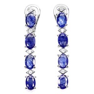 SZAFIRY NIEBIESKIE KOLCZYKI