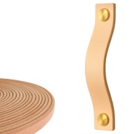 UCHWYT UCHWYTY SKÓRZANY SKÓRZANE MEBLOWE RĄCZKA 2,5CM SZEROKI LEATHER 96 MM