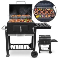 DUŻY GRILL OGRODOWY LANDGRAF + PÓŁKI + POPIELNIK + TERMOMETR XXXL