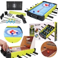 Gra zręcznościowa 3w1 PIŁKARZYKI KOSZYKÓWKA CURLING 5186