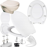 DESKA SEDESOWA WC KLOZETOWA WOLNOOPADAJĄCA BIAŁA DO KOŁO ROCA CERSANIT